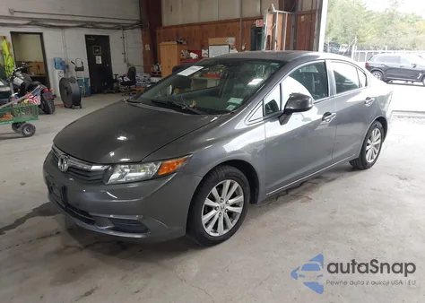 2012 Honda Civic Ex-L z USA, uszkodzony, nr VIN 2HGFB2F93CH549649